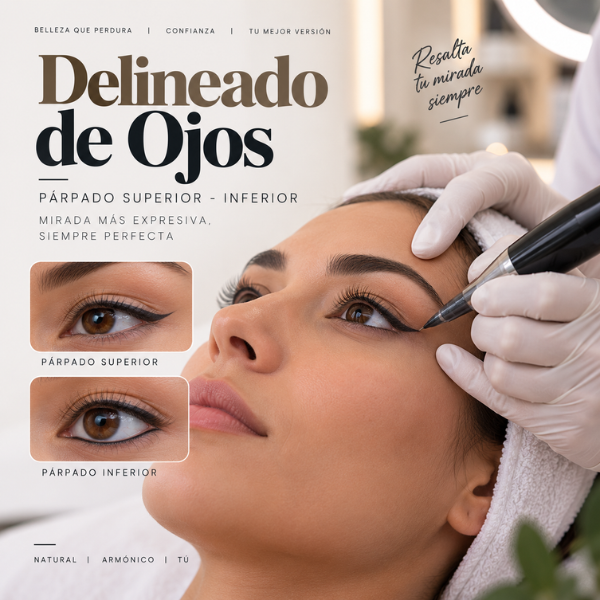 Delineado de Ojos Parpados Superior - Inferior