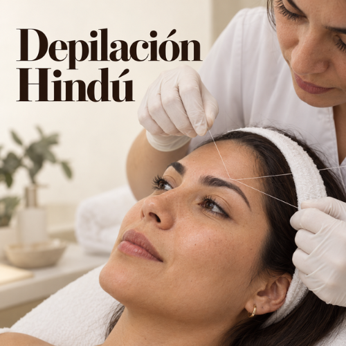Depilación con hilo/Hindú
